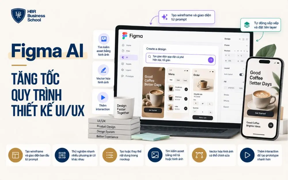 Figma AI giúp tăng tốc thiết kế UI/UX, từ wireframe đến prototype