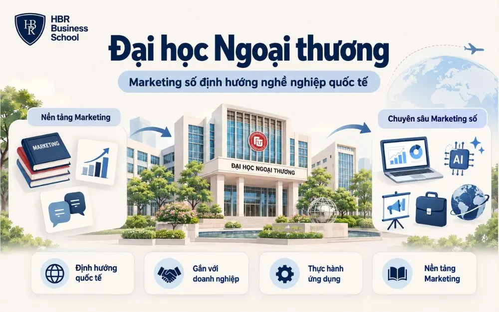 Đại học Ngoại thương đào tạo Marketing số theo định hướng nghề nghiệp quốc tế.