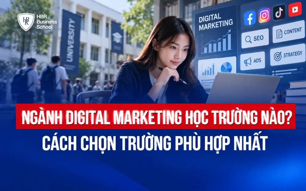 NGÀNH DIGITAL MARKETING HỌC TRƯỜNG NÀO? CÁCH CHỌN TRƯỜNG PHÙ HỢP NHẤT