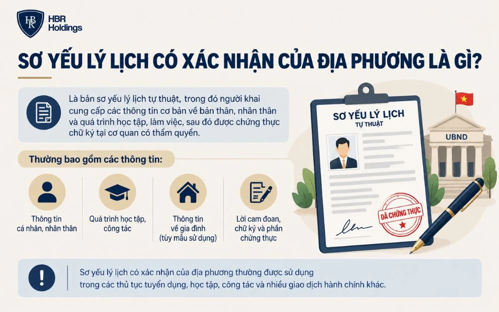 Sơ yếu lý lịch có xác nhận của địa phương là gì?