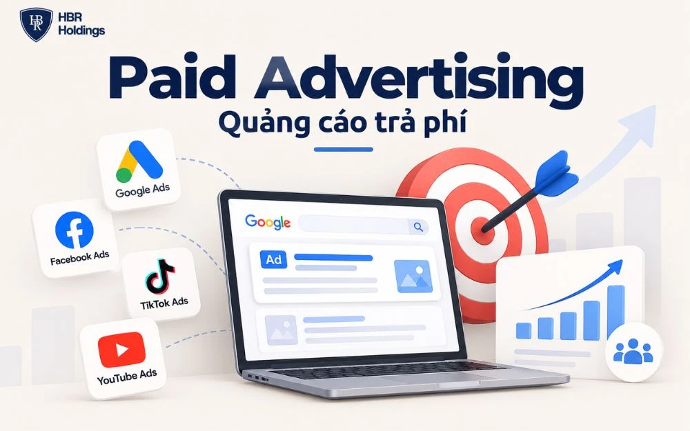 Paid Advertising giúp doanh nghiệp tiếp cận nhanh khách hàng mục tiêu, nhưng hiệu quả cần được đánh giá dựa trên Lead, Conversion, CPA và doanh thu.