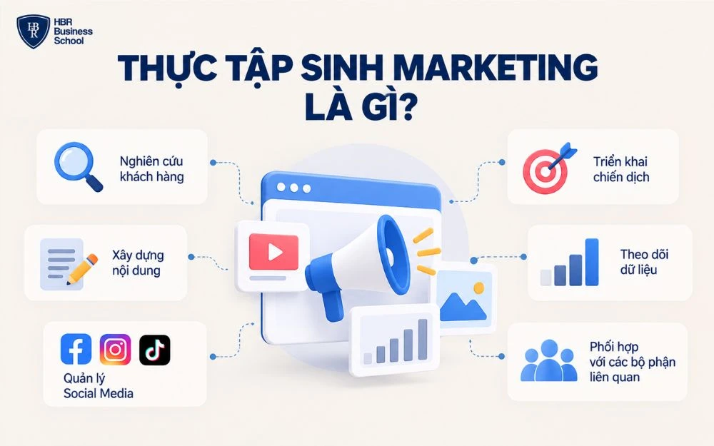 Công việc cơ bản của thực tập sinh Marketing trong doanh nghiệp.