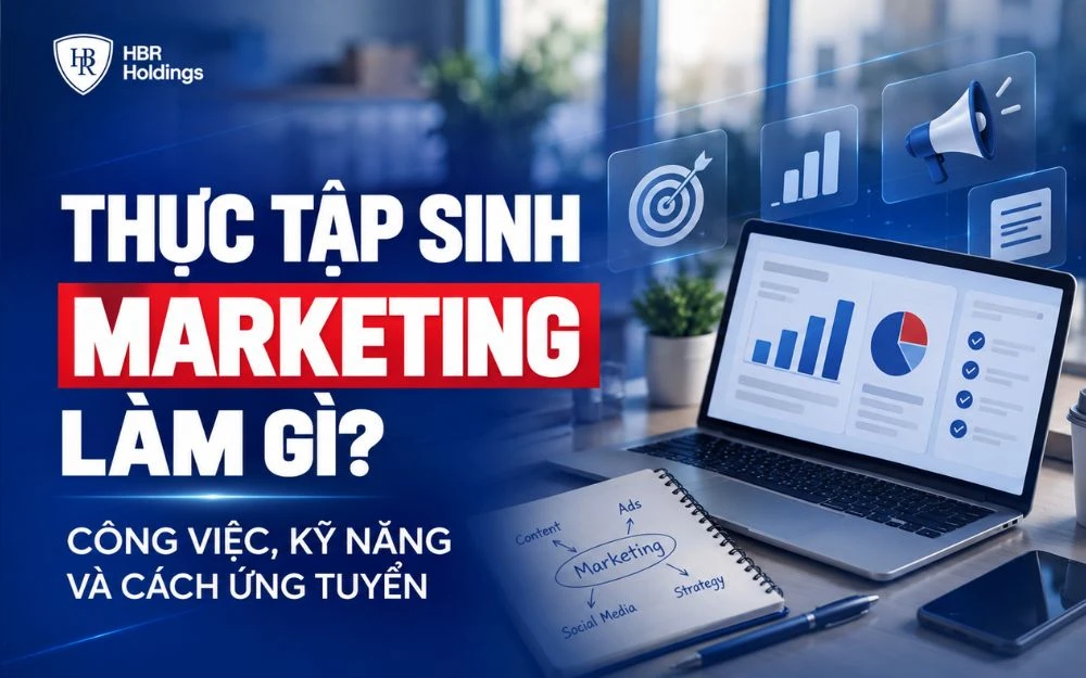 HỰC TẬP SINH MARKETING LÀM GÌ? CÔNG VIỆC, KỸ NĂNG VÀ CÁCH ỨNG TUYỂN
