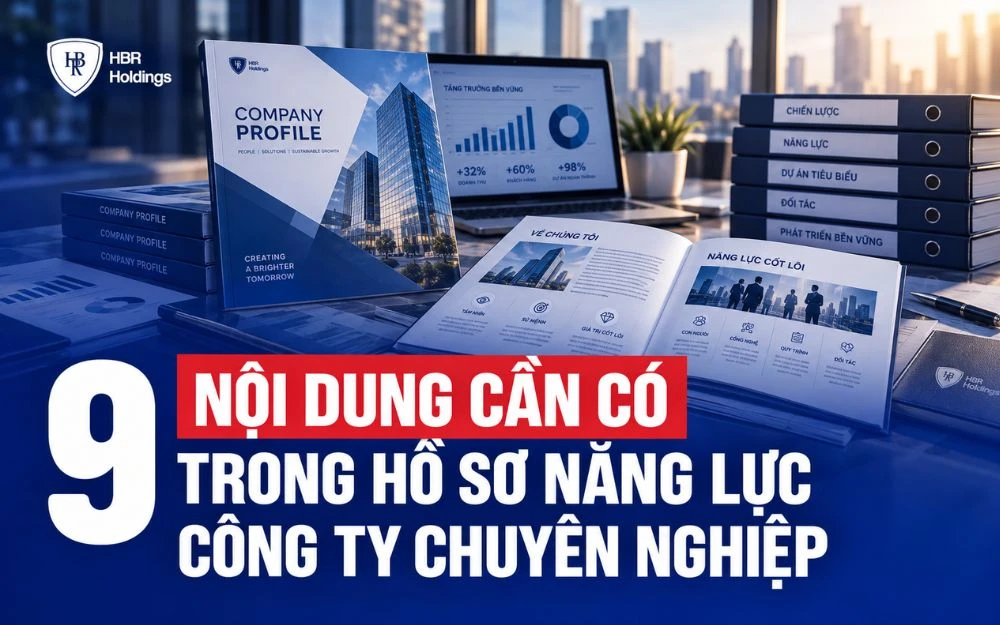 9 NỘI DUNG CẦN CÓ TRONG HỒ SƠ NĂNG LỰC CÔNG TY CHUYÊN NGHIỆP